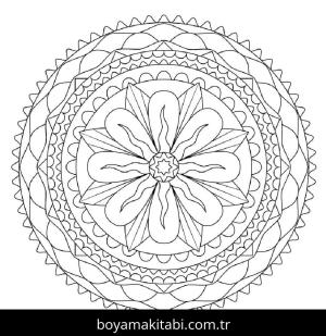 Soyut boyama sayfası – çizgi film temalı, basit çizim