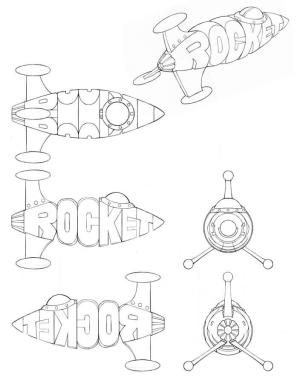 Sözcük Dünya boyama sayfası,  coloring page, WordWold Tarafından Roket, 