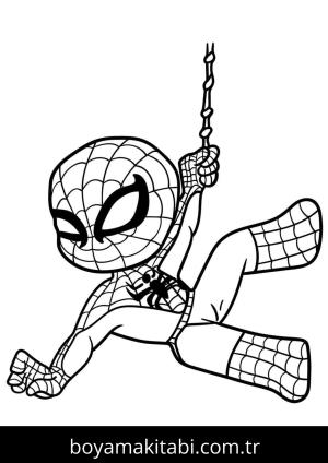 Spiderman boyama sayfası – boyama çalışması, yaratıcılığı geliştirir