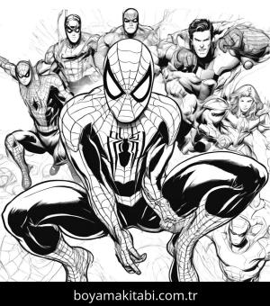 Spiderman boyama sayfası,  coloring page, , 
