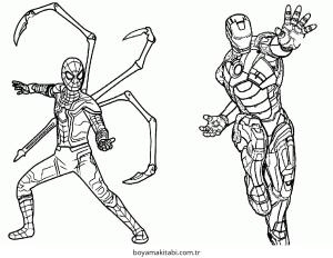 Spiderman boyama sayfası – çocuk aktivitesi, PDF indir