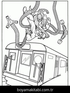 Spiderman boyama sayfası – boyama etkinliği, çocuk aktivitesi