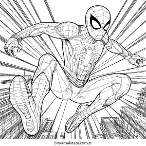 Spiderman boyama sayfası – yaratıcılık, eğlenceli etkinlik