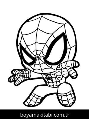 Spiderman boyama sayfası – çocuklar için, çizgi film temalı