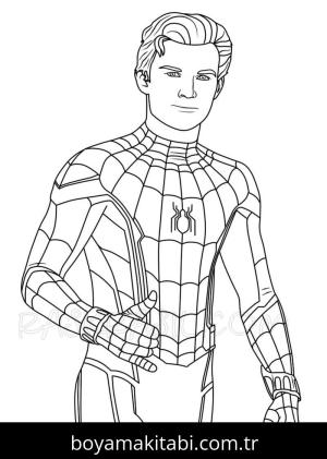 Spiderman boyama sayfası – çocuk aktivitesi, PDF indir
