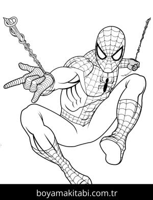 Spiderman boyama sayfası – eğitici aktivite, yaratıcılık