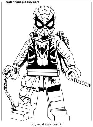 Spiderman boyama sayfası – el becerilerini geliştirir, boyama çalışması