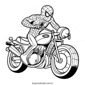 Spiderman boyama sayfası – el becerilerini geliştirir, boyama çalışması
