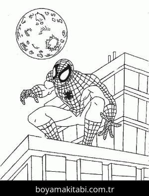 Spiderman boyama sayfası – evde etkinlik, ücretsiz yazdır