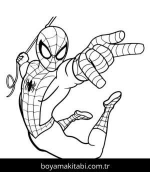 Spiderman boyama sayfası – evde etkinlik, ücretsiz yazdır