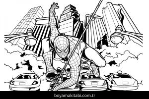 Spiderman boyama sayfası – boyama etkinliği, çocuk aktivitesi