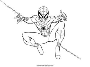 Spiderman boyama sayfası – eğitici aktivite, yaratıcılık