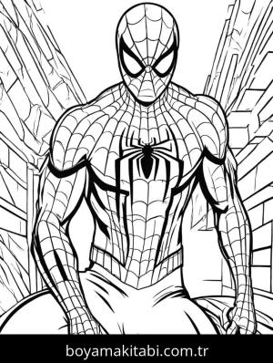 Spiderman boyama sayfası,  coloring page, , 