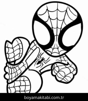 Spiderman boyama sayfası – eğlenceli etkinlik, el becerilerini geliştirir