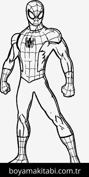 Spiderman boyama sayfası – okul öncesi, evde etkinlik