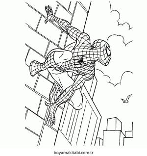 Spiderman boyama sayfası – çocuklar için, çizgi film temalı