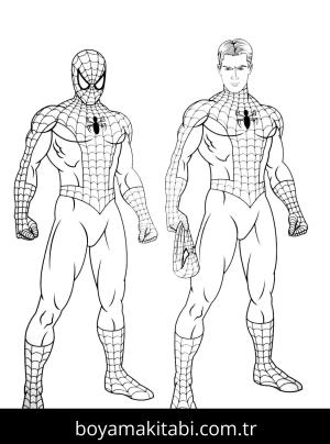 Spiderman boyama sayfası – boyama çalışması, yaratıcılığı geliştirir