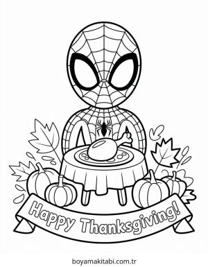 Spiderman boyama sayfası – el becerilerini geliştirir, boyama çalışması