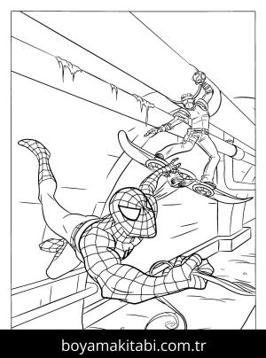 Spiderman boyama sayfası – sevimli karakter, sanatsal çalışma