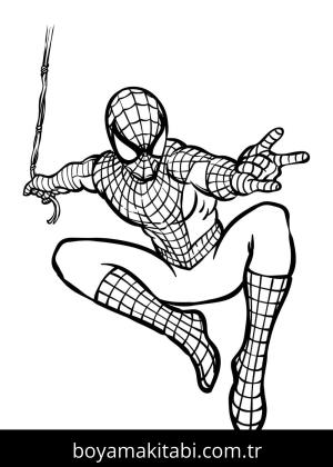 Spiderman boyama sayfası – keyifli zaman, renkli çizimler