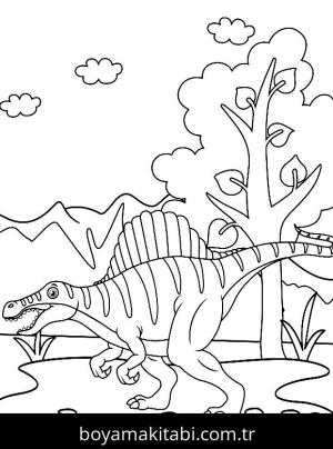 Spinosaurus Dinazor boyama sayfası,  coloring page, , Spinosaurus For Kids