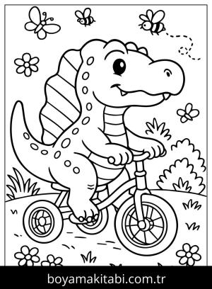 Spinosaurus Dinazor boyama sayfası,  coloring page, , Funny Spinosaurus