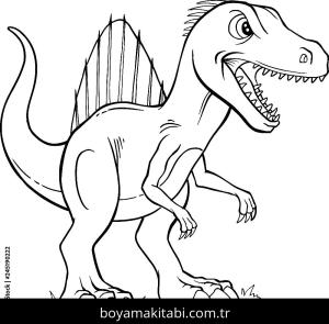 Spinosaurus Dinazor boyama sayfası,  coloring page, , Spinosaurus Dinosaur