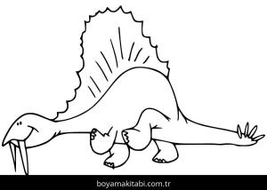 Spinosaurus Dinazor boyama sayfası,  coloring page, , Spinosaurus Eating Fish