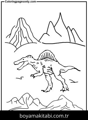 Spinosaurus Dinazor boyama sayfası,  coloring page, , Free Spinosaurus