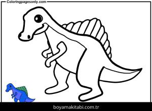 Spinosaurus Dinazor boyama sayfası,  coloring page, , Cute Spinosaurus
