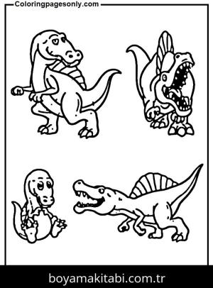 Spinosaurus Dinazor boyama sayfası,  coloring page, , Spinosaurus Cartoon