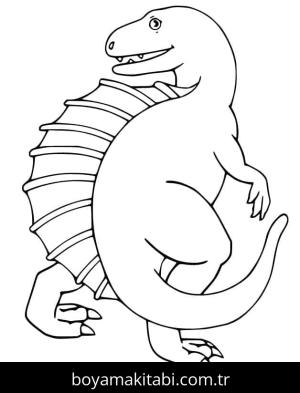 Spinosaurus boyama sayfası – yaratıcılığı geliştirir, keyifli zaman