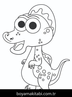 Spinosaurus boyama sayfası – evde etkinlik, ücretsiz yazdır