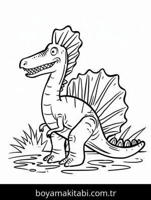Spinosaurus boyama sayfası – ücretsiz yazdır, boyama etkinliği