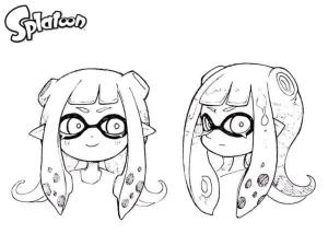 Splatoon boyama sayfası,  coloring page, Kurnaz Kız Zaten Ona Kimin Mürekkebini Yapacağını Düşünüyor, 