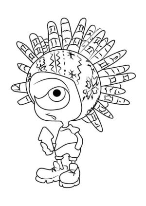 Splatoon boyama sayfası,  coloring page, Şeklini Değiştirebilen Bir Canlı, 