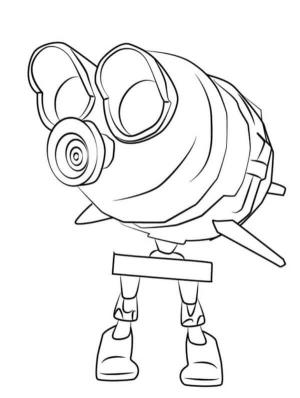 Splatoon boyama sayfası,  coloring page, İki Ayaklı Garip Bir Yaratık, 