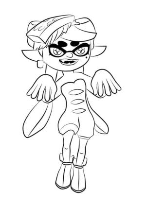 Splatoon boyama sayfası,  coloring page, Marie Cadılar Bayramına Hazır, 