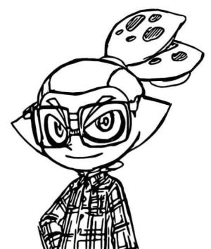 Splatoon boyama sayfası,  coloring page, Callie de Sanata Çok Düşkün, 