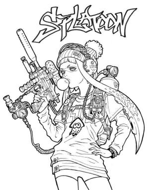 Splatoon boyama sayfası,  coloring page, Splatoon Paintball Severler İçin Bir Oyundur, 