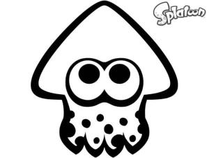 Splatoon boyama sayfası,  coloring page, Mürekkep Atıcı Kalamar, 