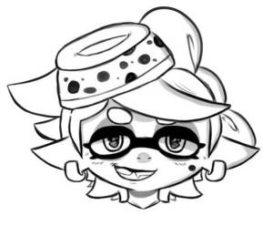 Splatoon boyama sayfası,  coloring page, Marie Alaycı Mizahı Seviyor, 