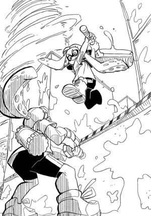 Splatoon boyama sayfası,  coloring page, Boyalarla Acımasız Bir Savaş, 