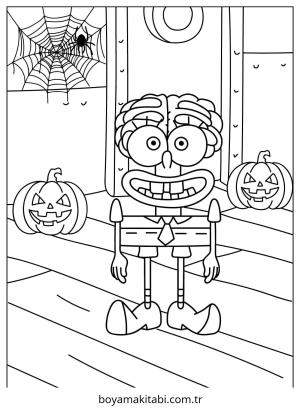 Spongebob boyama sayfası – çocuk aktivitesi, PDF indir