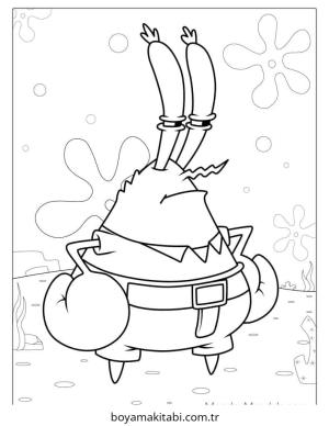 Spongebob boyama sayfası – yaratıcılık, eğlenceli etkinlik