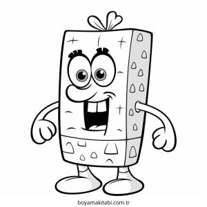 Spongebob boyama sayfası – PDF indir, sevimli karakter
