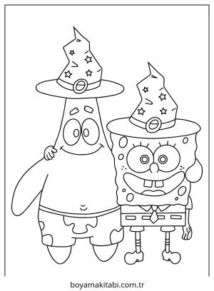 Spongebob boyama sayfası – boyama çalışması, yaratıcılığı geliştirir