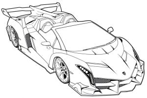 Spor Araba boyama sayfası,  coloring page, Lamborghini 1, 