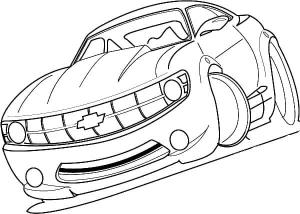 Spor Araba boyama sayfası,  coloring page, Chevrolet’nin tüm güzelliğiyle, 