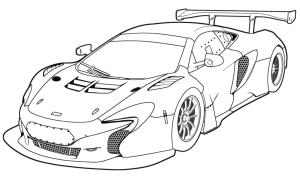 Spor Araba boyama sayfası,  coloring page, MCLAREN 650’ler, 